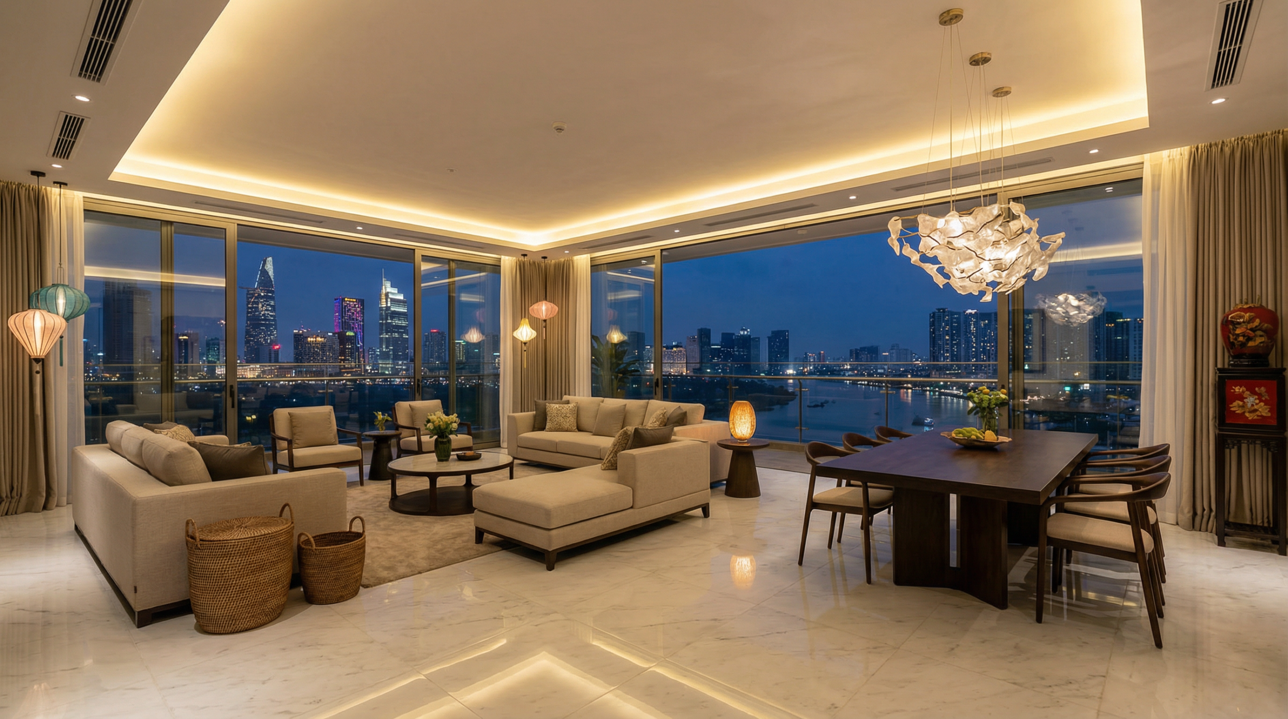 胡志明市豪華公寓室內設計